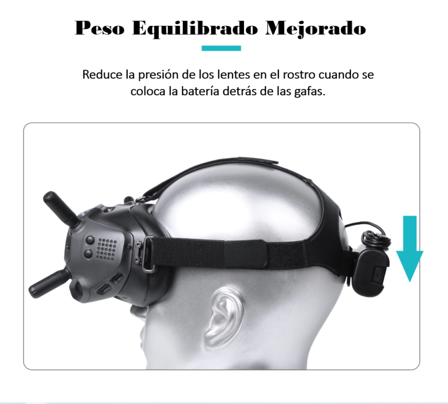 Cable de alimentación y soporte de batería para gafas DJI Avata 2, soporte de clip de batería con cable de carga de 11.8 in y cubierta protectora de lente para DJI Avata Combo Goggles 2 Cable de alimentación y soporte de batería para gafas DJI Avata 2, soporte de clip de batería con cable de carga de 11.8 in y cubierta protectora de lente para DJI Avata Combo Goggles 2
